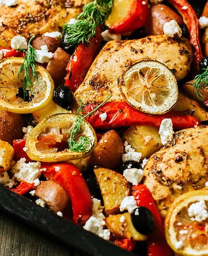 Sheet Pan Chicken Souvlaki