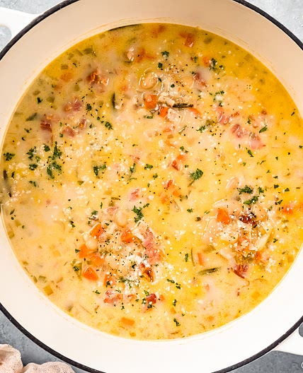 Tuscan White Bean Soup with Bacon