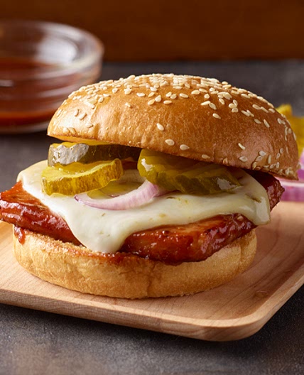 BBQ Glazed SPAM Burgers