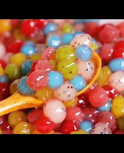 새콤달콤한 과일 타피오카 펄  Fruit Tapioca Pearl