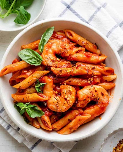 Arrabiata Pasta with Shrimp