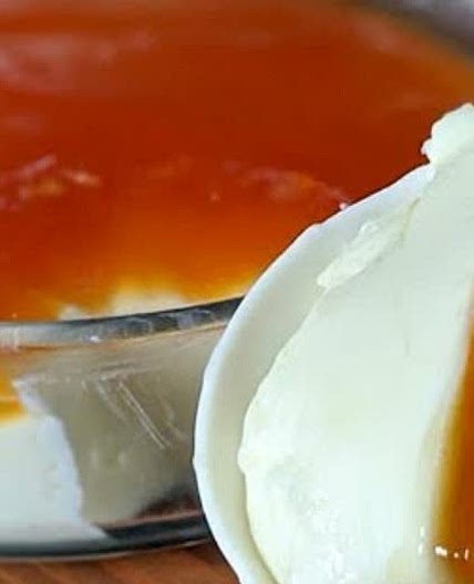 flan de leite e caramelo