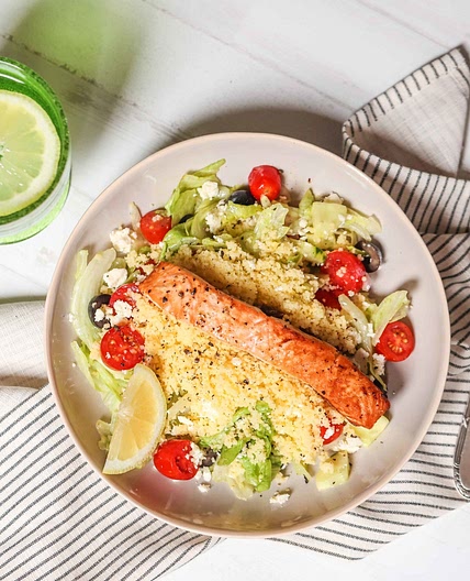 Salmon and Couscous Salad (High Protein)