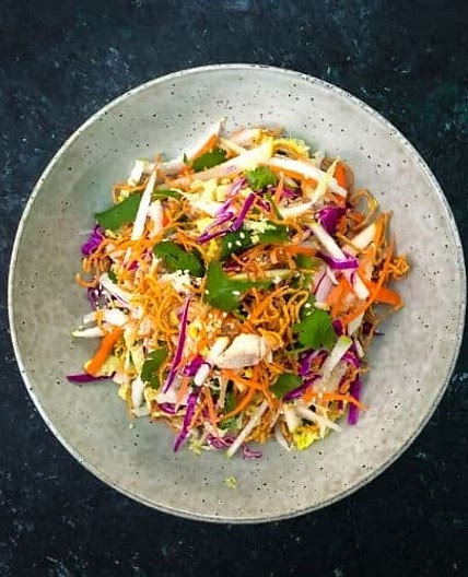 Wombok, Red Cabbage and Apple Slaw