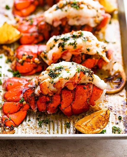 Buttery Baked Lobster Tails
