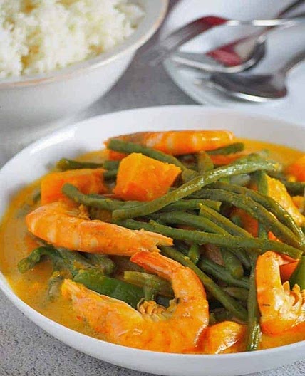 Ginataang Kalabasa, Sitaw at Hipon