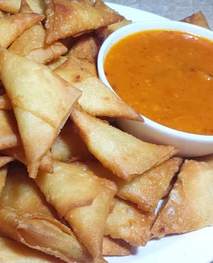 Orange Samosa Chutney Pakistani Food Recipe