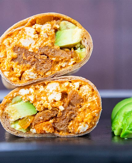 Beyond Brat Breakfast Burrito - Beyond Meat