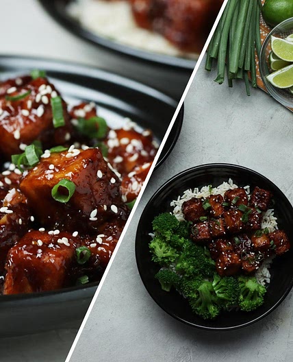 Air Fryer Crispy Honey Soy Tofu Recipe by Tasty