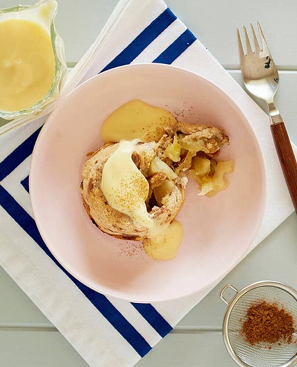 Apple pudding with cinnamon custard - Happier Healthier Queensland