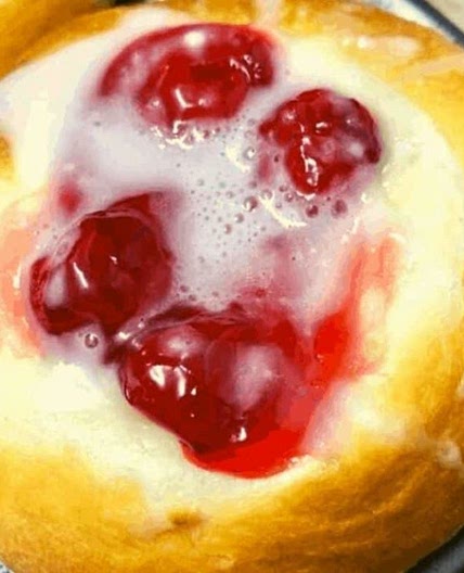 Air Fryer Cherry Cream Cheese Danish