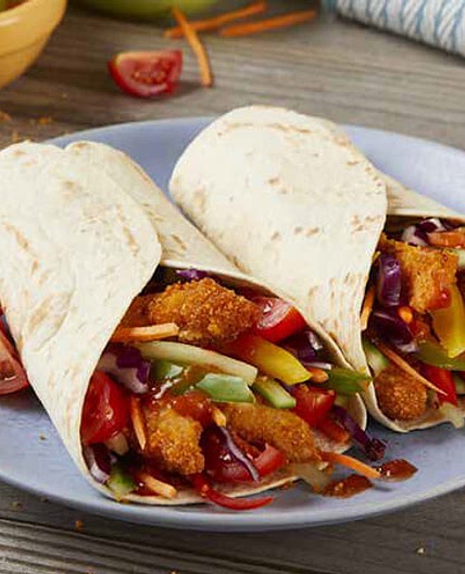 Crunchy Rainbow Chicken Fajitas