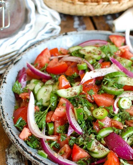 Persian Tomato Cucumber Salad