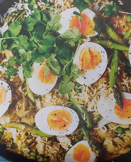 CHICKEN + ASPARAGUS KEDGEREE