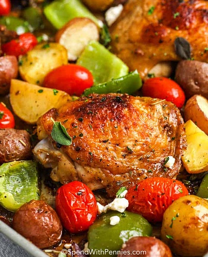 Sheet Pan Greek Chicken