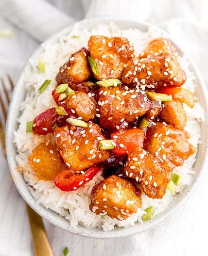 Sweet and Sour Tofu Recipe (Vegan)