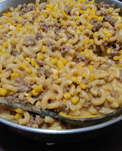 mac and cheeseburger helper