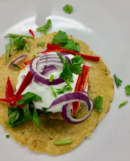 Mango and chilli fish tacos