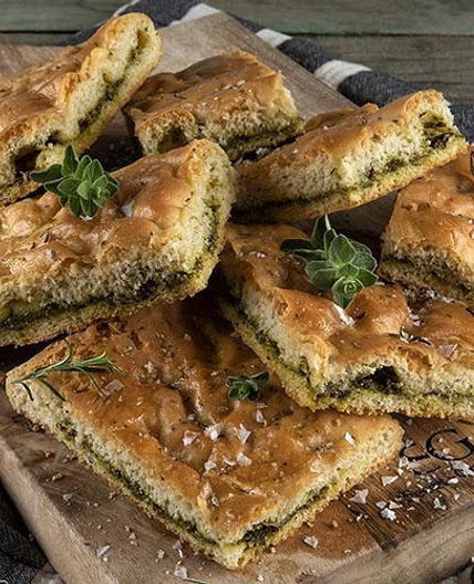Pesto focaccia