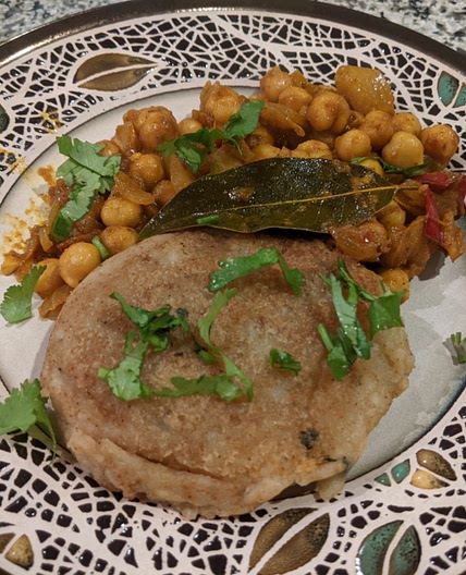 Indian Chole Aloo Tikki