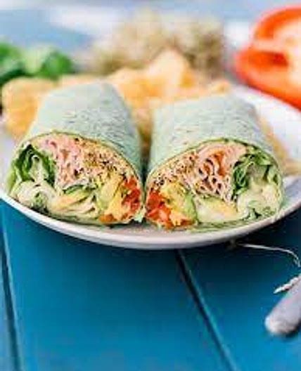 Baked Turkey Hummus Jalapeno Wrap