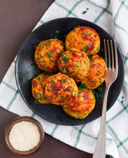 Baked Chicken Meatballs
