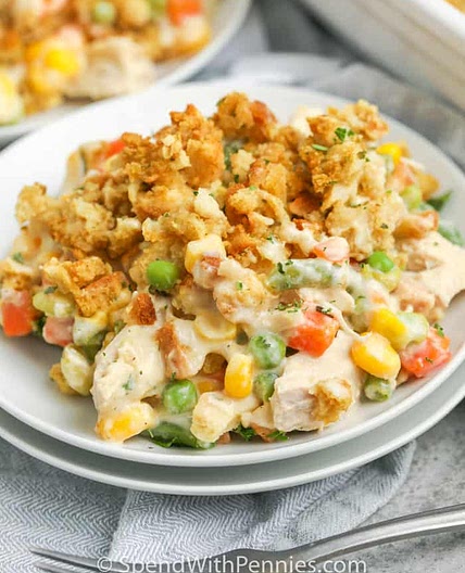 Chicken Stuffing Casserole