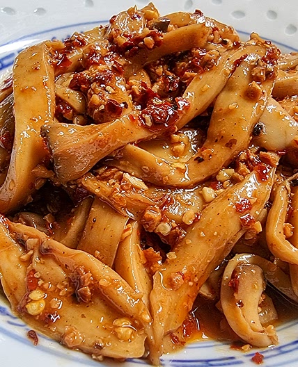 Mel's Hot & Sour King Oyster Mushroom 凉拌酸辣杏鲍菇