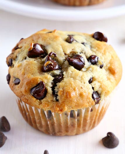 Greek Yogurt Muffins with Chocolate Chips