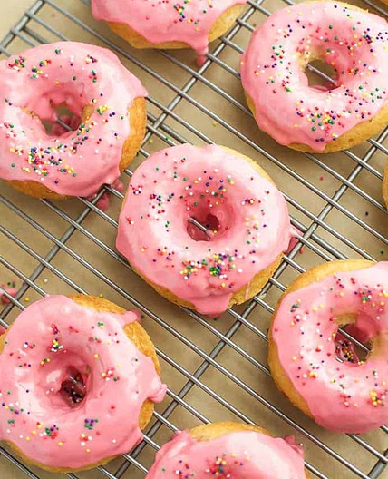 Baked Gluten Free Vanilla Donuts