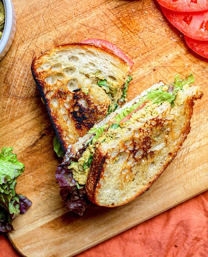 Basil-Pesto Chickpea Salad