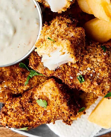 Homemade Healthy Air Fryer Fish Sticks Recipe