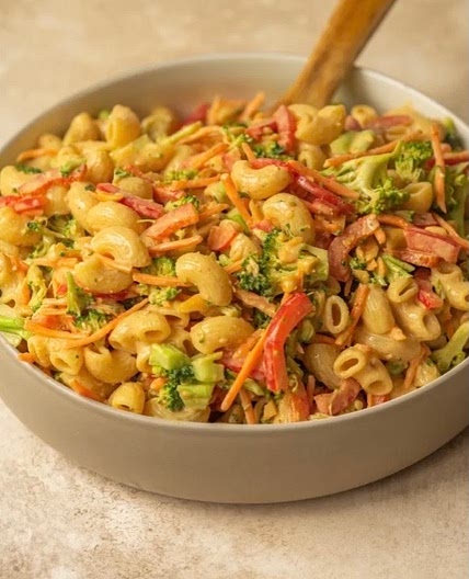 Peanut Broccoli Pasta Salad 