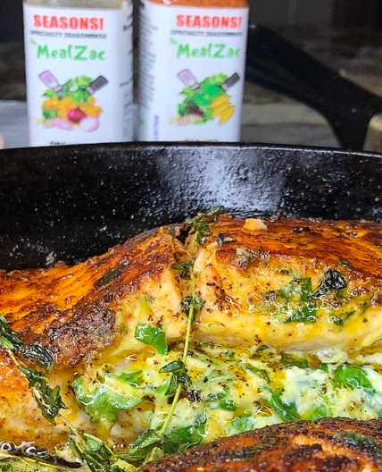 SPINACH STUFFED SALMON By MealZac