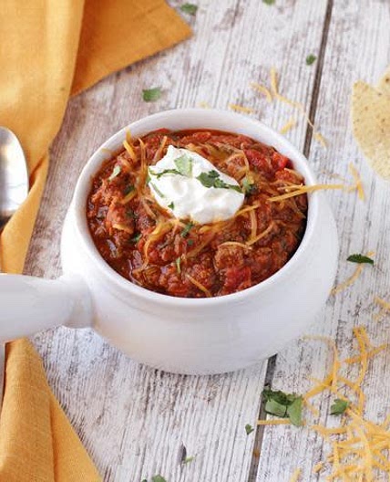 Jillian's beanless quick chili for two