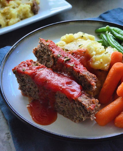 Instant Pot Meatloaf with Garlic Mashed Potatoes