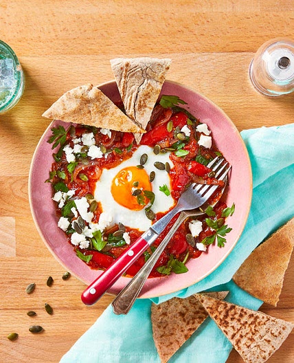 G - Spiced Shakshuka With Feta & Crunchy Pitta