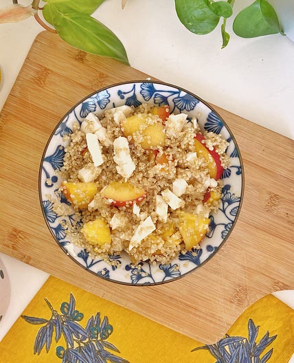 Salade de quinoa pêche 🍑 