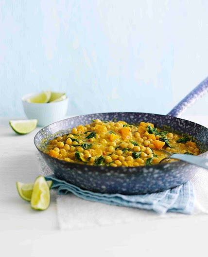 Chickpea and squash coconut curry