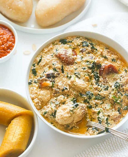 Egusi soup (with lumps)