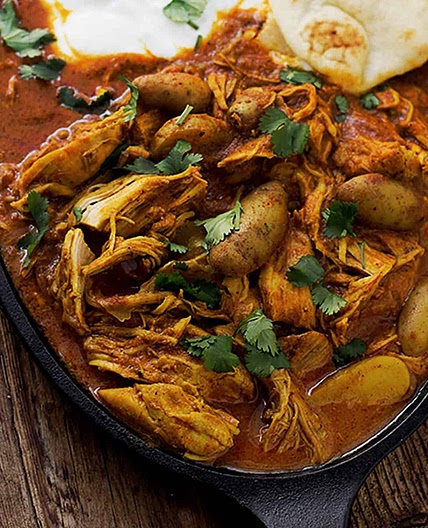 Indian Spiced Stew with Chicken and Potatoes
