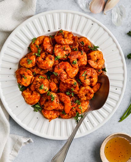 Garlic Shrimp With Smoked Paprika & Honey