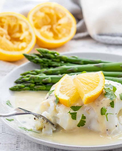 Fish with Easy Lemon Garlic Sauce
