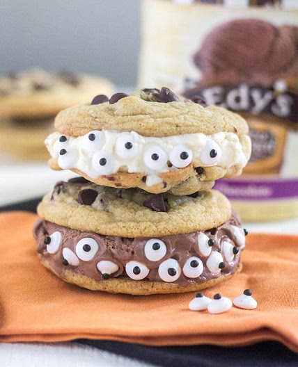 Spooky Halloween Ice Cream Sandwich