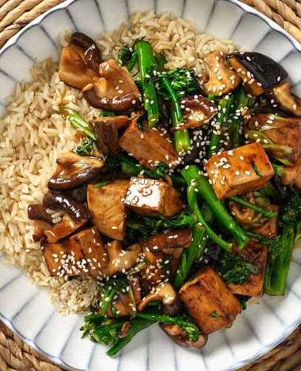 Ginger Shiitake Mushrooms and Teriyaki Tofu (Green Chef)