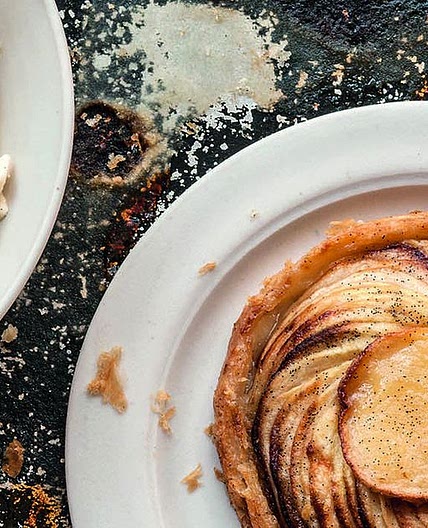 Hot Apple Tart with Vanilla Ice Cream