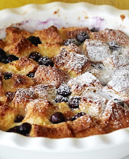 Blueberry and Lemon Bread Pudding