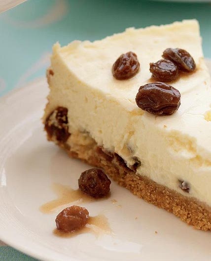 Rum and Raisin Baked Cheesecake