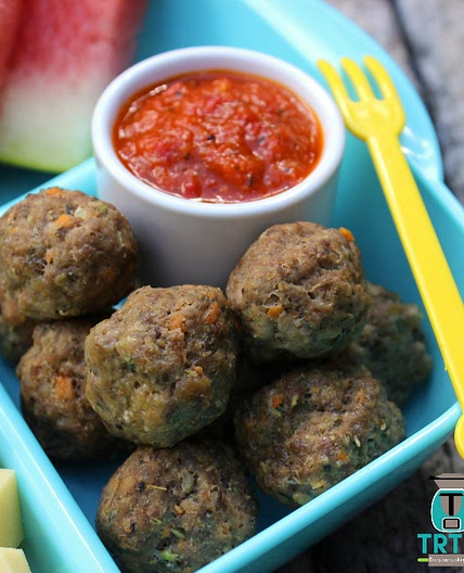 Mini Meatballs with Roasted Capsicum Sauce - The Road to Loving My Thermo Mixer