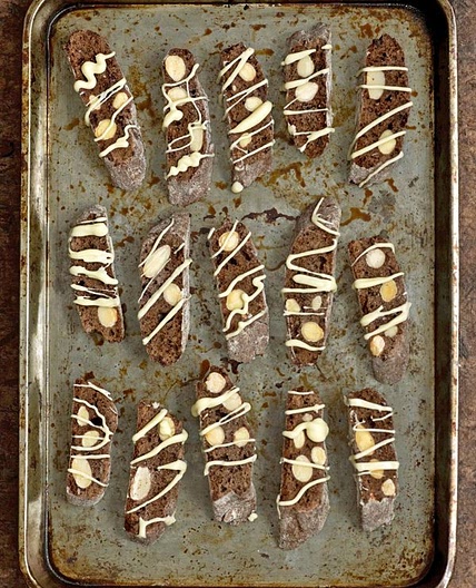 Double chocolate almond biscotti